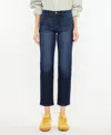 Kancan Madelyn Mid Rise Boyfriend Jeans In Blue In Blue