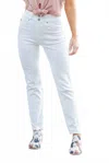 Kancan Women's Straight Fit Jeans In White In White