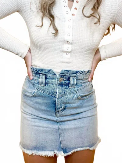 Kancan Women's Straight To It Denim Skirt In Blue