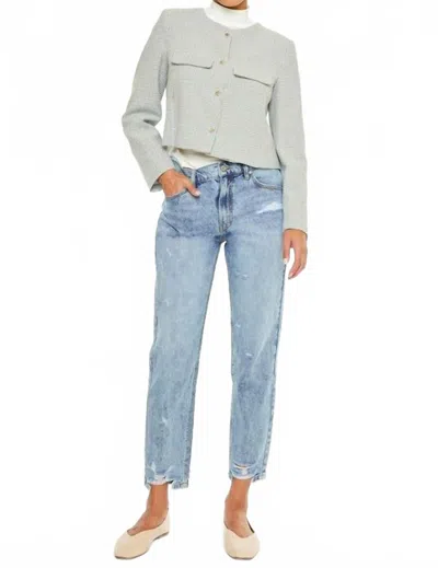 KANCAN WOMEN'S TWYLA SUPER HIGH RISE MOM JEANS IN BLUE