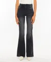 Kancan Women's Ultra High Rise Flare Jeans In Black