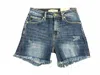 Kancan Women Warm Days Shorts In Dark Wash In Blue