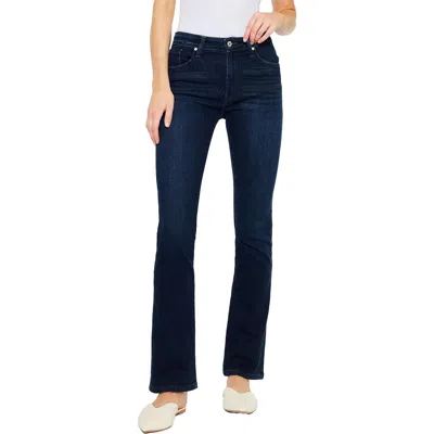 Kancan Womens Pocket Denim Bootcut Pants In Blue