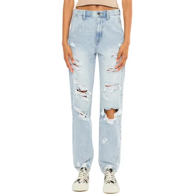 Kancan Zariyah Ultra High Rise 90s Slouch Fit Jeans In Blue