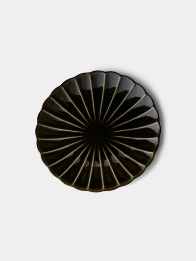 Kaneko Kohyo Giyaman Urushi Ceramic Side Plates (set Of 4)  Abask Gift Set In Black