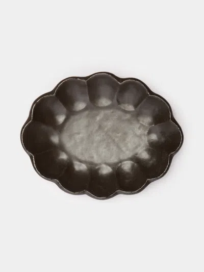 Kaneko Kohyo Rinka Ceramic Oval Salad / Dessert Plates - 7in/18cm (set Of 4) In Multi