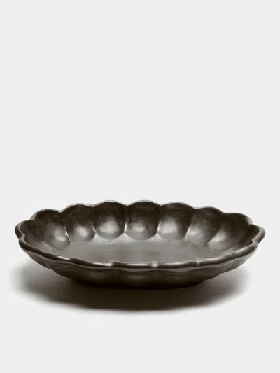 Kaneko Kohyo Rinka Ceramic Oval Shallow Bowls (set Of 4)