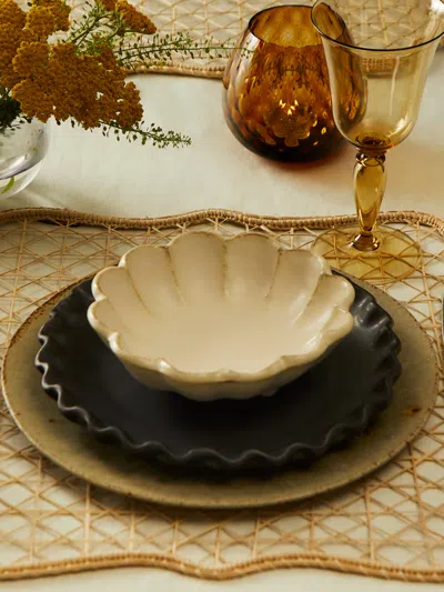 Kaneko Kohyo Rinka Ceramic Small Bowls (set Of 4)  Abask Gift Set In Multi