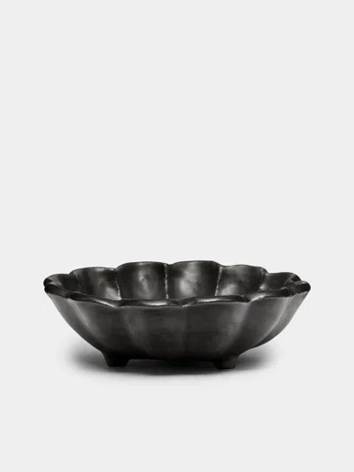 Kaneko Kohyo Rinka Ceramic Small Bowls (set Of 4)  Abask Gift Set In Black