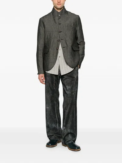 K'ang Faded Corduroy Trousers In Green