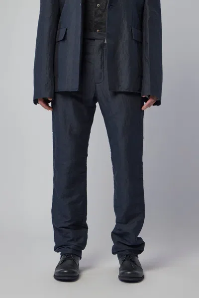 K'ang Men's Fitted Trousers In Blue