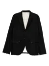 K'ang Single-breasted Blazer In Black