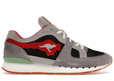 Pre-owned Kangaroos Men's  Coil R1 Bisso Trout Ii Sneakers In Steel Grey/vapor Grey