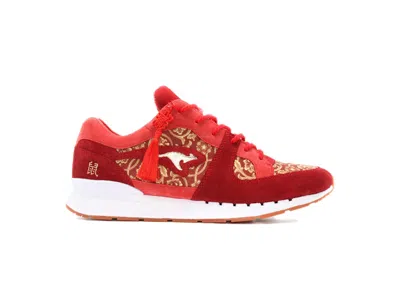 Pre-owned Kangaroos Men's  Coil R1 Chinese New Year (2020) Sneakers In Red/gold In Multi