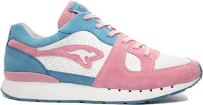 Pre-owned Kangaroos Men's  Coil R1 Sneakerholics Germany Bubblegum Sneakers In Pink/white/blue In Multi