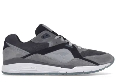 Pre-owned Kangaroos Men's  Runaway Roos 002 43einhalb Lupus Sneakers In Dark Grey/light Grey In Gray
