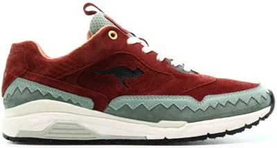 Pre-owned Kangaroos Men's  Ultimate 3 Footshop The City Of A Hundred Spires Sneakers In Brown/petrol In Multi