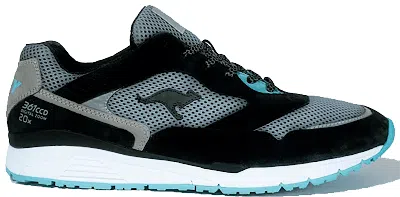 Pre-owned Kangaroos Men's  Ultimate Easydoesit Vx1000 Sneakers In Black/grey/3m
