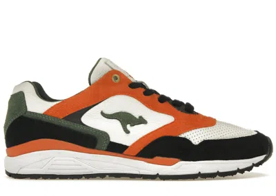 Pre-owned Kangaroos Men's  Ultimate Jagermeister Sneakers In White/orange/black In Multi