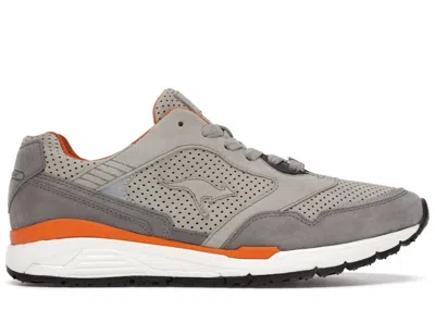Pre-owned Kangaroos Men's  Ultimate Stihl Sneakers In Grey/orange