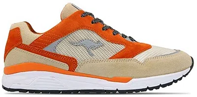 Pre-owned Kangaroos Men's  Ultimate Triple Zero Sneakers In Beige/orange