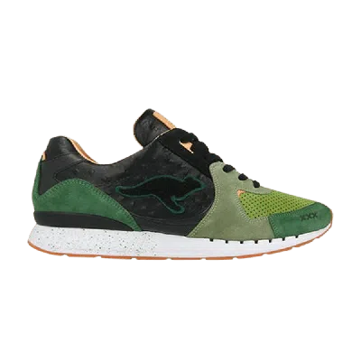 Pre-owned Kangaroos Sneakerbaas X Coil R2 Made In Germany 'sin City 2' In Green