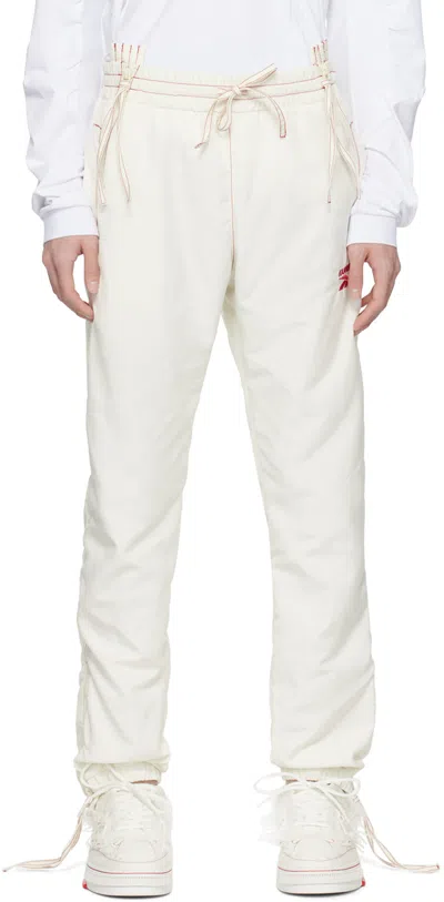 Kanghyuk Off-white Reebok Edition Track Pants In White/red
