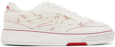 Kanghyuk White Reebok Edition Club C Ltd Sneakers In White/red