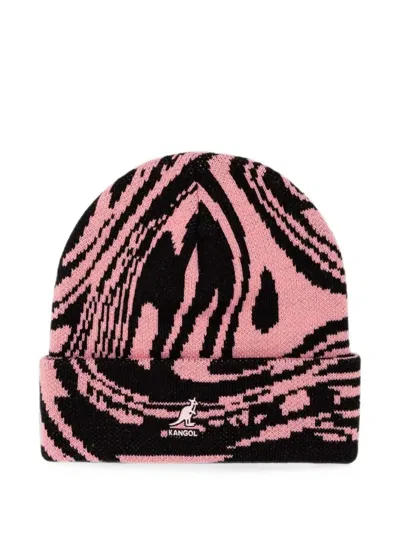 Kangol Abstract-print Beanie Hat In Multi
