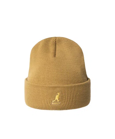 Kangol Acrylic Knitted Hat In Brown