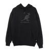 Kangol Alden Men's Lightweight Hooded Sweatshirt Black/black In Black/black