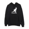 Kangol Man Sweatshirt Black Size Xl Cotton In Black/off White