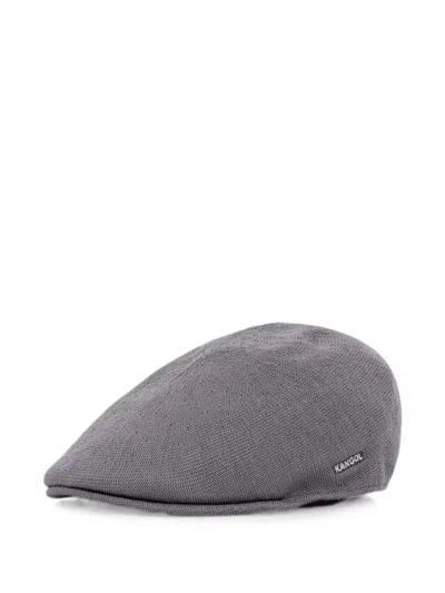 Kangol Bamboo 507 Logo-embroidered Flat Cap In Gray