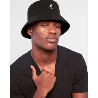 Kangol Bermuda Bucket Hat In Black