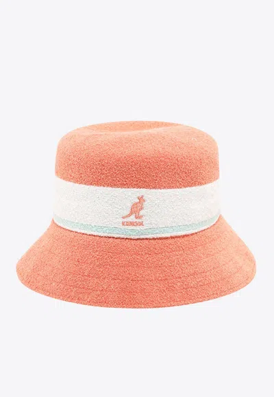 Kangol Bermuda Stripe Bucket Hat In Pink