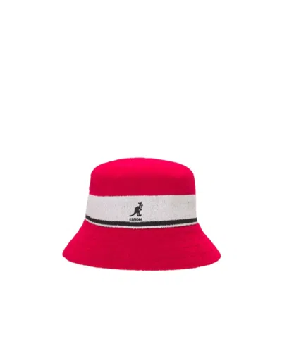 Kangol Big Striped Fisherman's Hat In Red