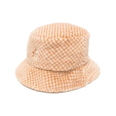 Kangol Brown  White Hats