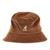 Kangol Bucket Hat With Logo Embroidery In Brown