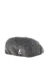 Kangol Button-detail Peak Cap In Gray