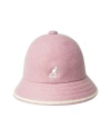 KANGOL CAPPELLO "STRIPE CASUAL" DUSTY ROSE/OFF WHITE