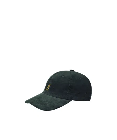 Kangol Corduroy Baseball Cap In Green