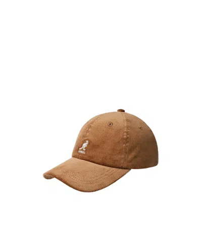Kangol Corduroy Baseball Cap In Brown
