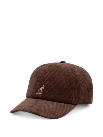Kangol Corduroy Baseball Cap In Brown