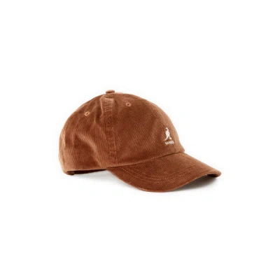 Kangol Corduroy Baseball Cap In Brown