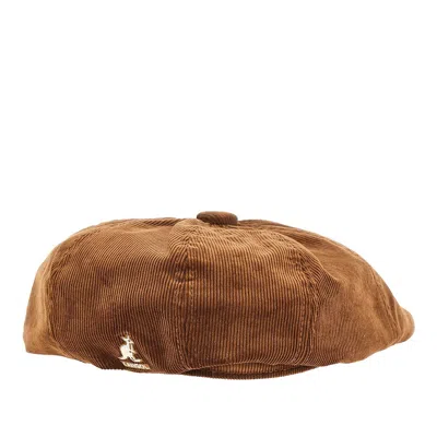 Kangol Corduroy Hawker Cap In Brown