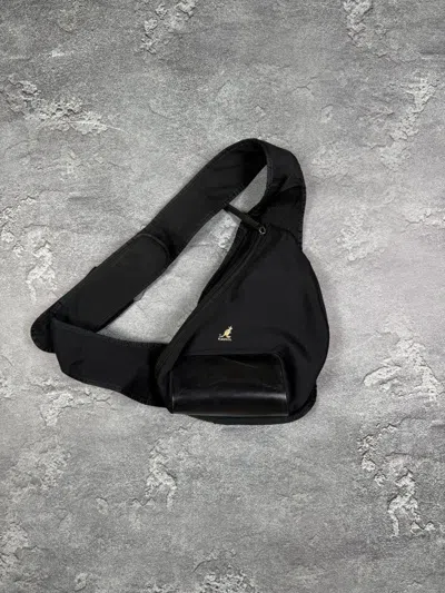 Pre-owned Kangol Crossbody Backpack Bag Streetwear Hype Retro In Black