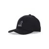 Kangol Curved Visor Cap For Men 3d Wool Flexfit Black/black