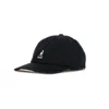 Kangol Curved Visor Men's Washed Baseball Cap In Black