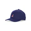 Kangol Curved Visor Men's Wool Flexfit Baseball Cap Paris Blue