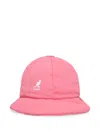 Kangol Drawstring Appliqué Hat In Pink